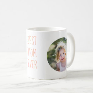 Best Mum Ever Custom Pink two Photo Mug