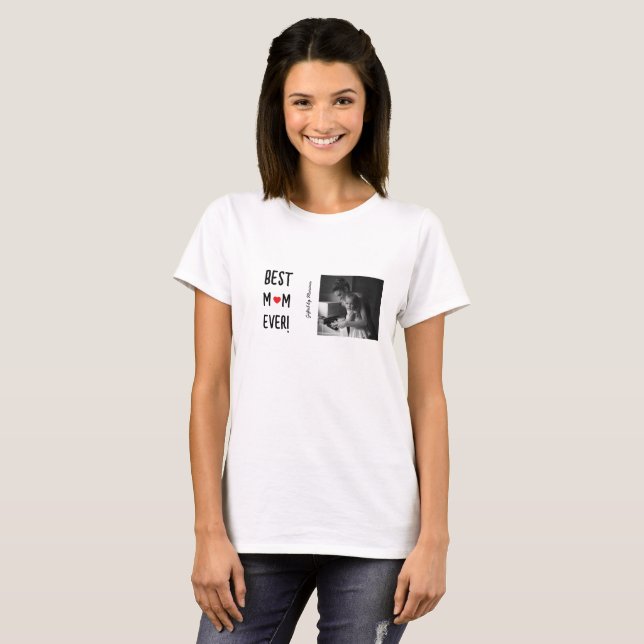 Best Mum Ever Customisable Name T-Shirt (Front Full)