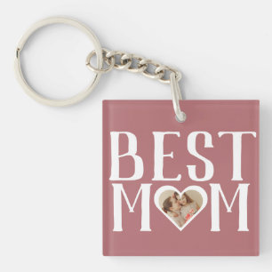 Best Mum Ever Cute 1 Photo Happy Mothers Day Key Ring