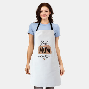 Best Mum Ever Cute Minimalist Typography Apron