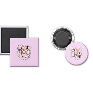 Best Mum Ever Cute Modern Mother Magnet