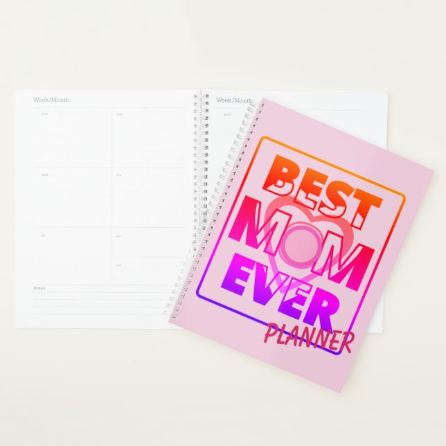 Best mum ever-duotone planner (Display)