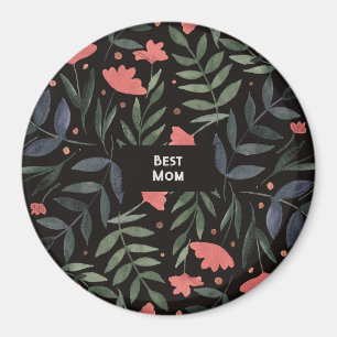 Best mum ever elegant retro magical garden magnet