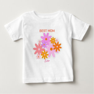  Best Mum Ever Floral Baby Tee