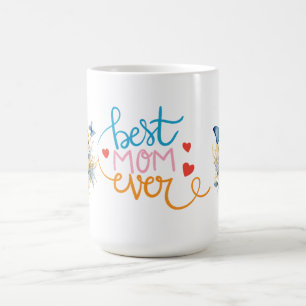 Best Mum Ever Floral Butterfly Coffee Mug