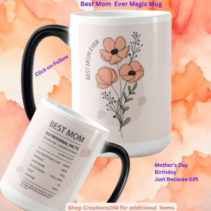 Best Mum Ever Floral Magic Mug