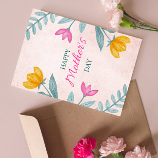 Best Mum Ever Floral Mother’s Day Card