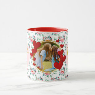Best Mum Ever Floral Photo Mother's Day Mug