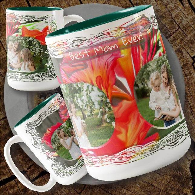 Best Mum Ever Flower 1583 Two-Tone Coffee Mug (Creator Uploaded)