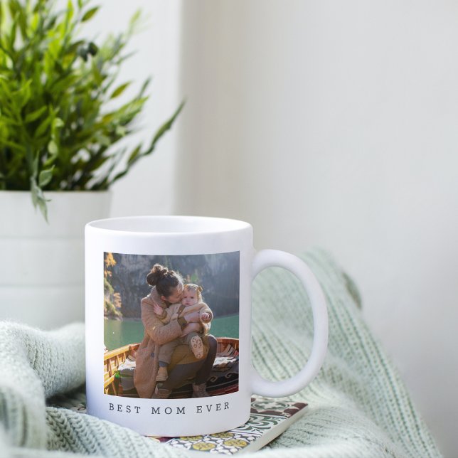 Best Mum Ever Full Photo Editable Personalised  Coffee Mug (Creator Uploaded)