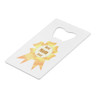 Best mum ever Golden winner award ribbon