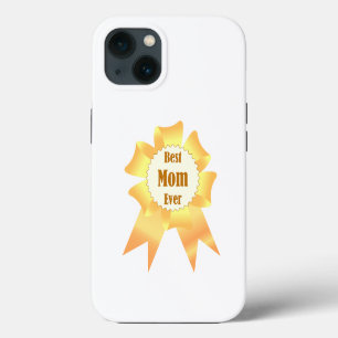 Best mum ever Golden winner award ribbon iPhone 13 Case