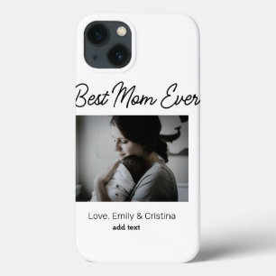 best mum ever happy mothers day add photo name iPhone 13 case