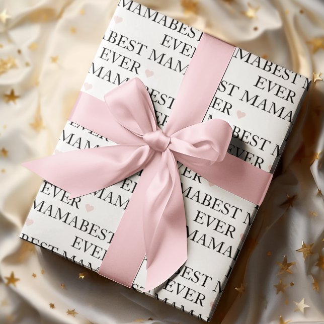 Best Mum Ever | Happy Mothers Day Wrapping Paper (Creator Uploaded)