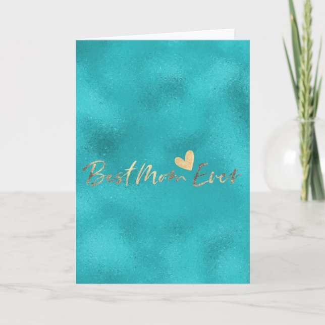 Best Mum Ever Heart Card (Front)