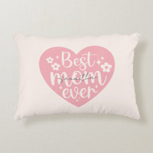Best Mum Ever Heart Decorative Cushion