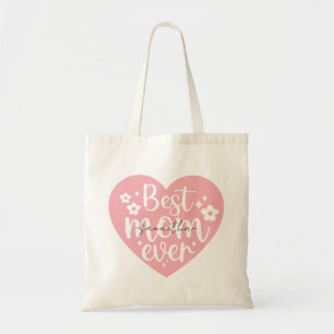Best Mum Ever - Heart Tote Bag