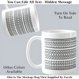 Best Mum Ever Hidden Message 141BW Novelty Optical Coffee Mug
