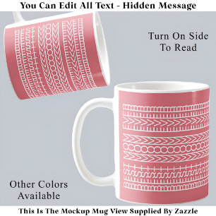 Best Mum Ever Hidden Message 141WP Novelty Optical Coffee Mug