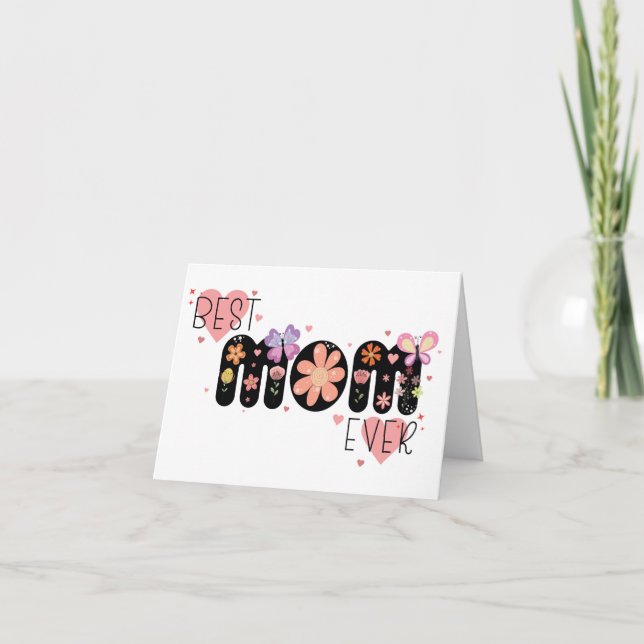 Best Mum Ever Holiday Card (Front)