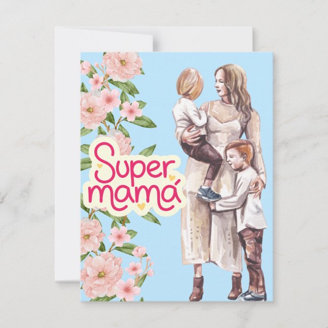 Best mum ever  holiday card (Front)