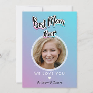 Best mum ever holiday card