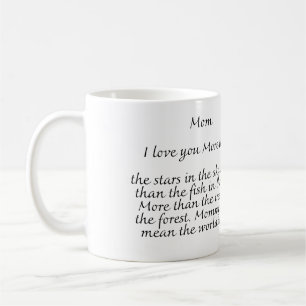 best mum ever, i love you mum  coffee mug