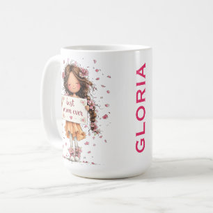 Best Mum Ever Illustration Mug Gift