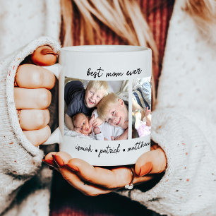 Best Mum Ever Kids Names Coffee Mug