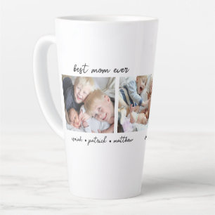 Best Mum Ever Kids Names Latte Mug