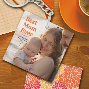 Best Mum Ever Love You Mum Mother's Day Photo Key Ring