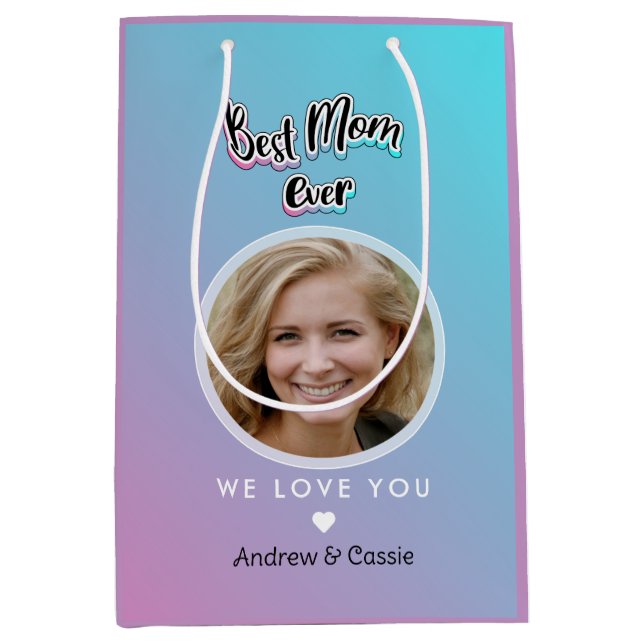 Best mum ever medium gift bag (Front)