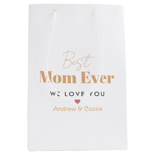 Best mum ever medium gift bag (Front)