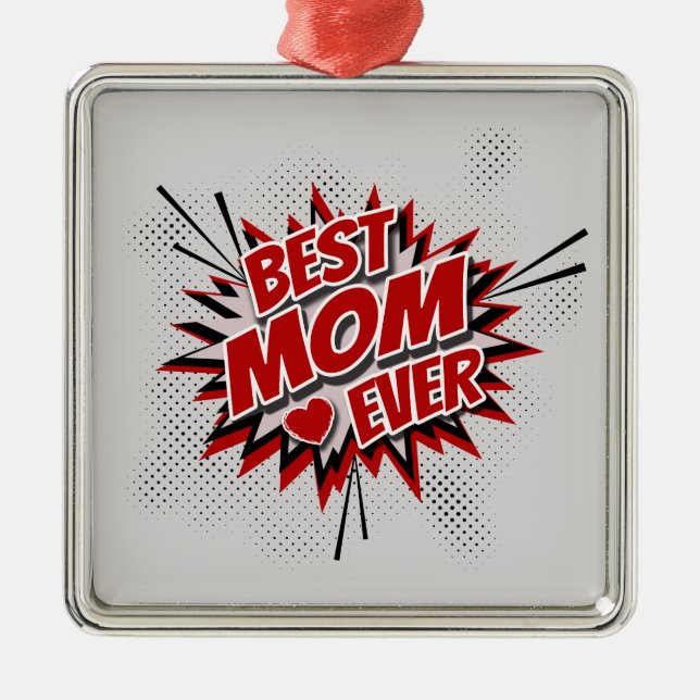 Best Mum Ever Metal Tree Decoration (Front)