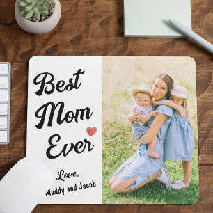 Best Mum Ever Modern Photo  Mouse Pad