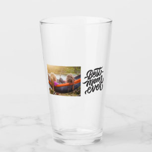 Best Mum Ever Modern Script Personalised Photo Glass