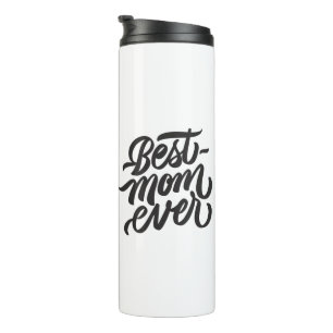 Best Mum Ever Modern Script Personalised Photo Thermal Tumbler