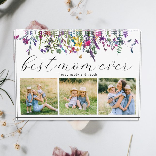 Best Mum Ever Modern Three Photo Block (Creator Uploaded)