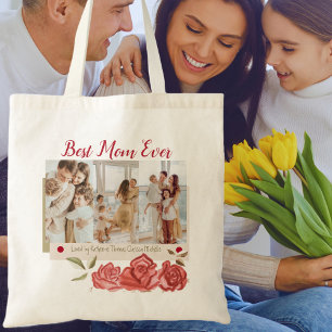 Best Mum Ever Modern Typography Happy Mothers Day Tote Bag