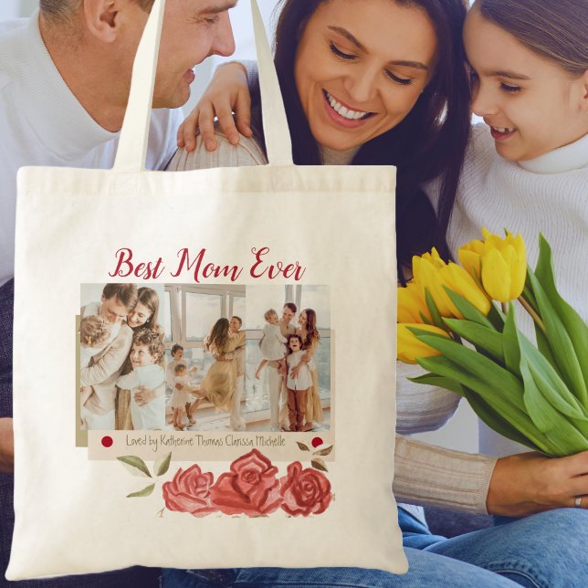 Best Mum Ever Modern Typography Happy Mothers Day Tote Bag (Creator Uploaded)