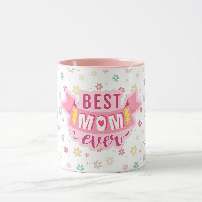 Best Mum Ever Mother Gift Flora Mug (Center)