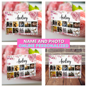 Best Mum Ever Mother Photo Collage Keepsake Block
