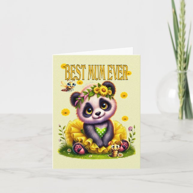 Best mum ever, mother`s day card (Front)