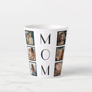 Best Mum Ever Mother’s Day Family 6 Photo Collage Latte Mug