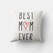 Best mum ever, Mother’s day gift Cushion (Back)