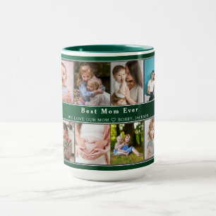 Best Mum Ever   Mother's Day 12 Photo Collage Mug