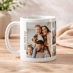 Best Mum Ever Mother's Day 5 Photos Collage Coffee Mug