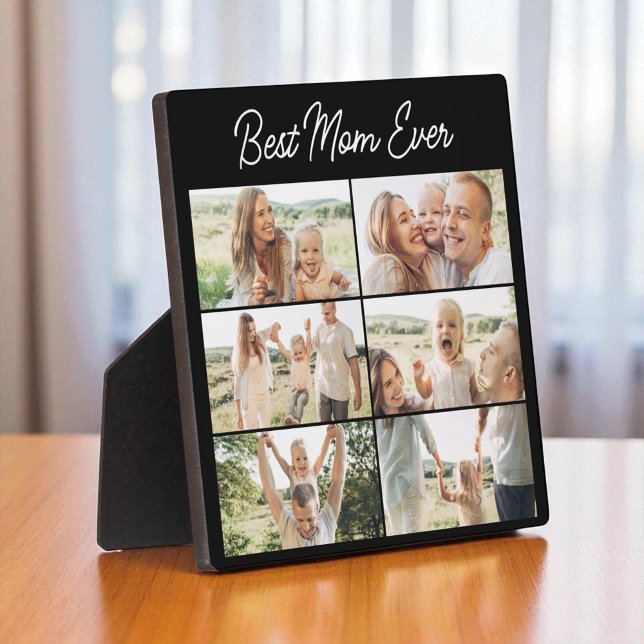 Best Mum Ever Mother's Day 6 Photo Collage  Plaque (Creator Uploaded)