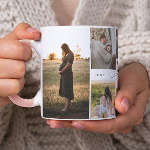 Best Mum Ever   Mother's Day 8 Photo Collage Two-Tone Coffee Mug