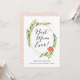 Best Mum Ever Mother's Day Card